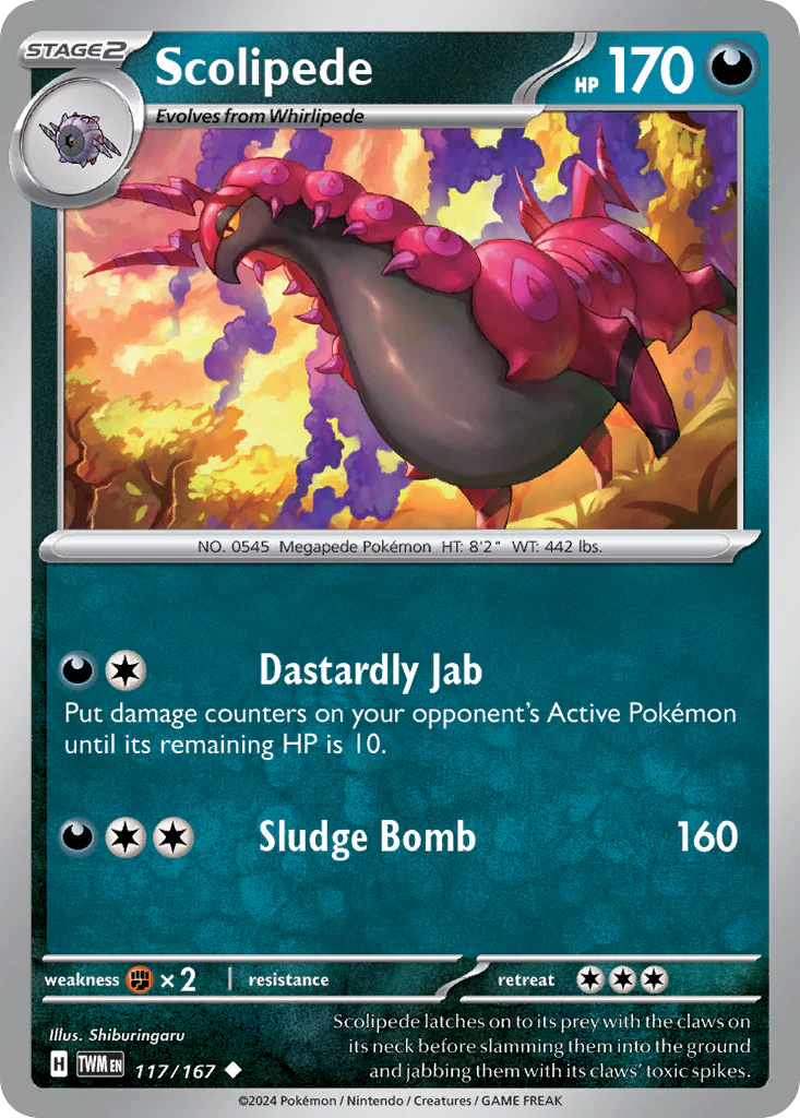 Scolipede (117/167) - Twilight Masquerade (TWM)