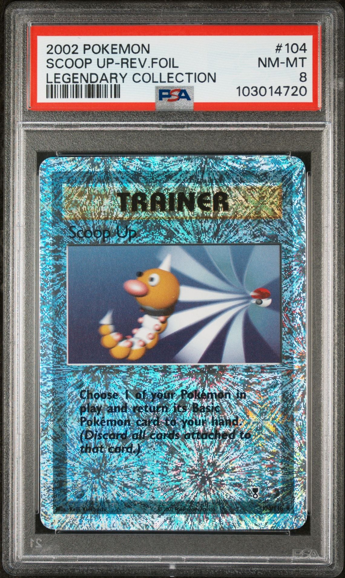 Scoop Up #104 - [Reverse Holo, Graded PSA 8] Legendary Collection - Image 2