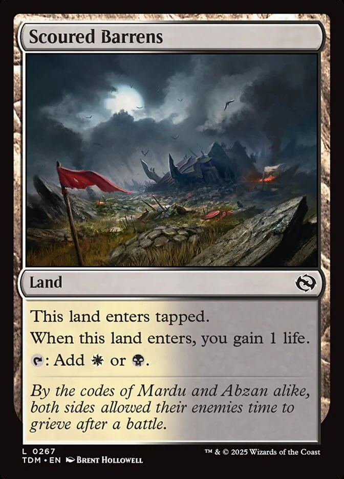 Scoured Barrens (267) - [Foil] Tarkir: Dragonstorm (TDM)