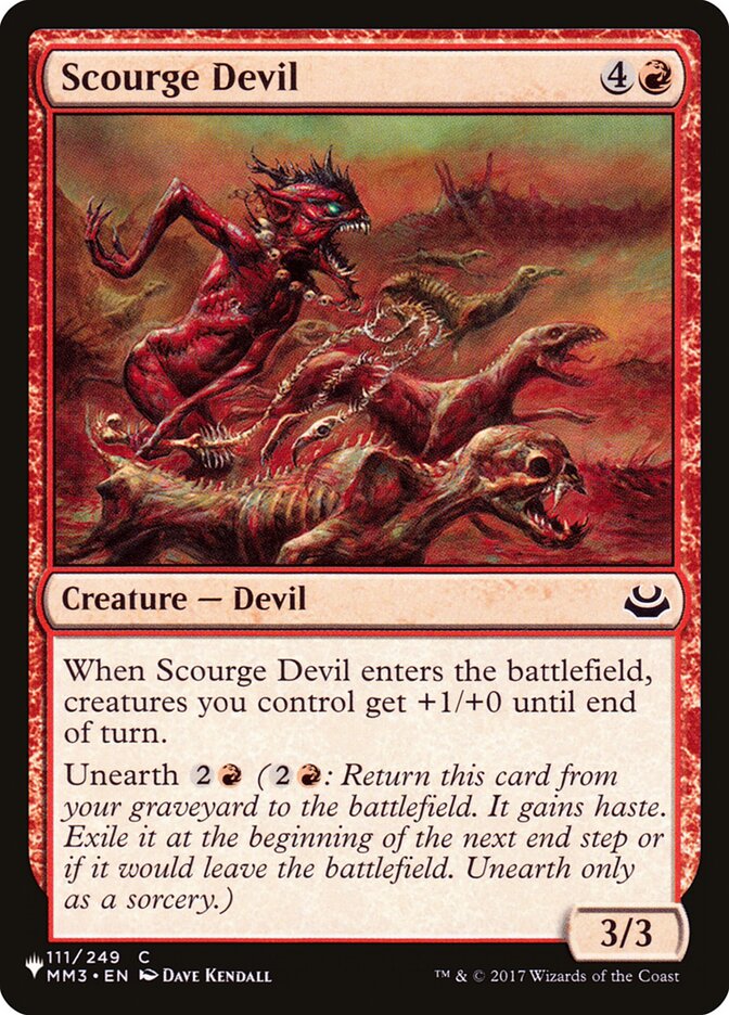 Scourge Devil - The List (PLST)