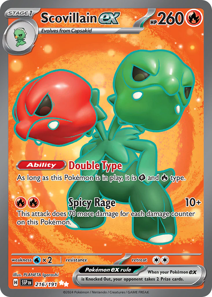 Scovillain ex (216/191) - [Full Art] Surging Sparks (SSP)