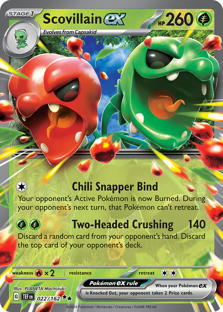Scovillain ex (22/162) - [Holo Foil] Temporal Forces (TEF)