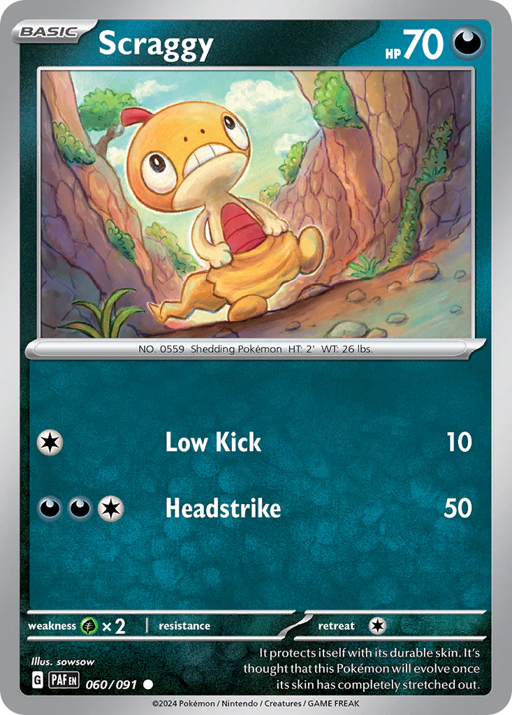 Scraggy (60/91) - Paldean Fates (PAF)