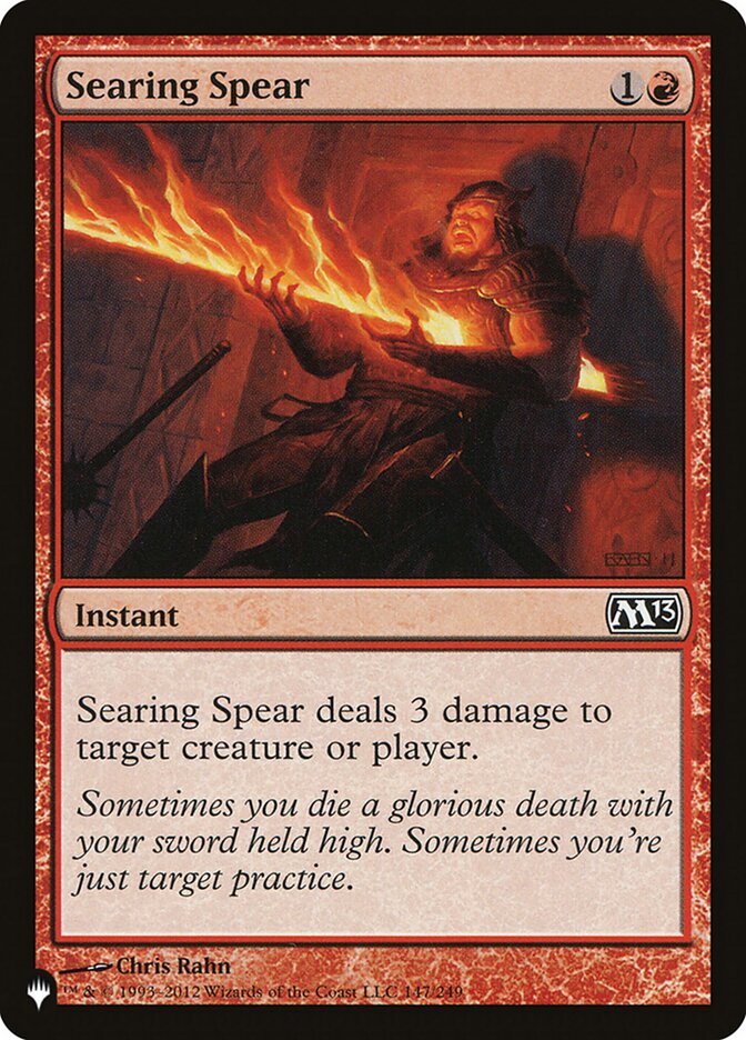 Searing Spear - The List (PLST)
