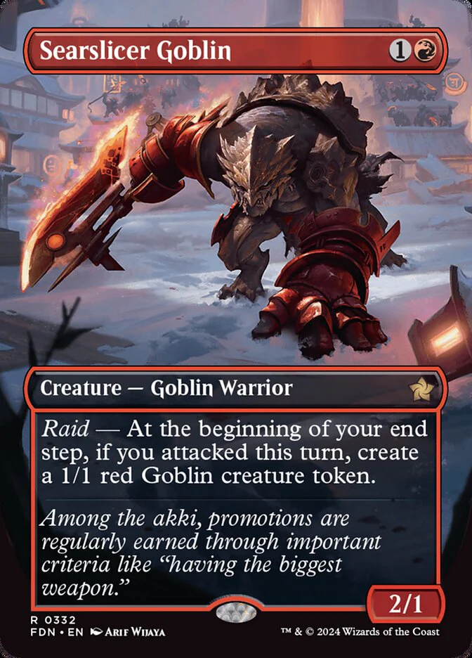 Searslicer Goblin - [Borderless] Foundations (FDN)