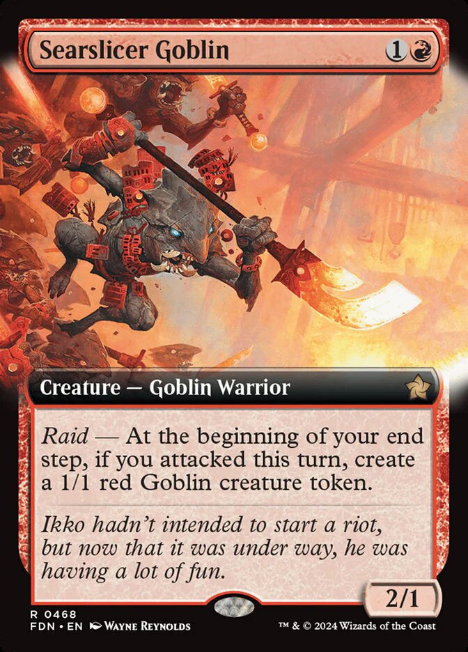 Searslicer Goblin - [Extended Art] Foundations (FDN)