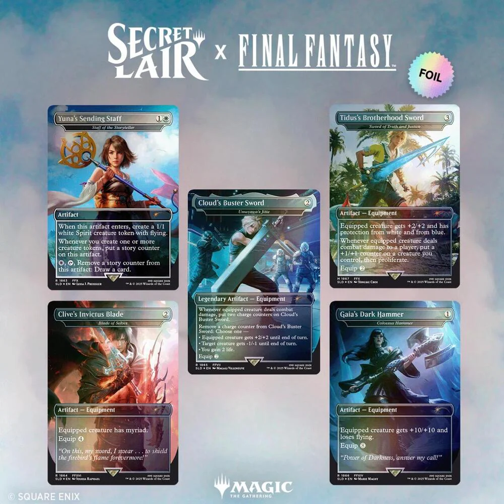 Secret Lair x FINAL FANTASY: Weapons - Rainbow Foil Edition - Secret Lair Drop Series (SLD)