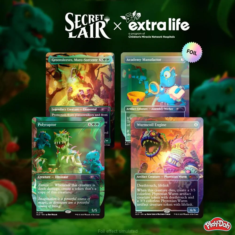 Secret Lair x Play-Doh: Squishful Thinking: Extra Life 2025 - Rainbow Foil Edition - Secret Lair Drop Series (SLD)