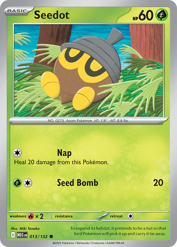 Seedot (13/132) - [Reverse Holo] Mega Evolution (MEG)