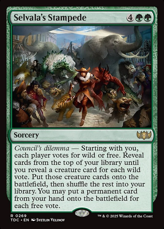 Selvala's Stampede - Tarkir: Dragonstorm Commander (TDC)
