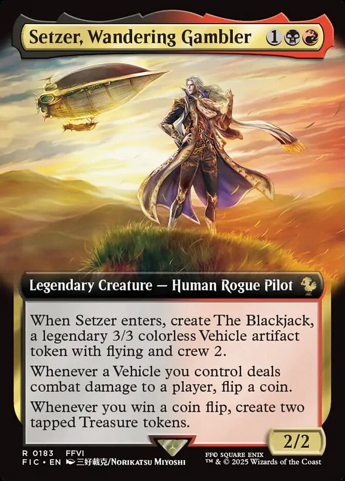 Setzer, Wandering Gambler (183) - [Extended Art] Final Fantasy Commander (FIC)