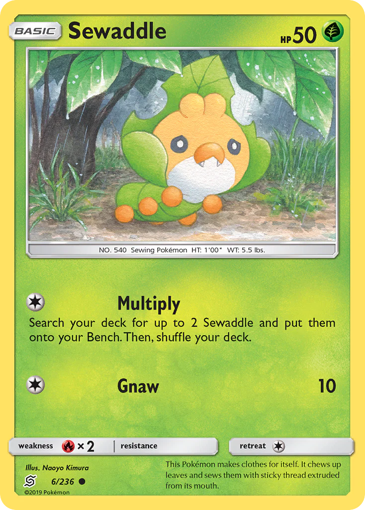 Sewaddle (6/236) - [Reverse Holo] Unified Minds (UNM)