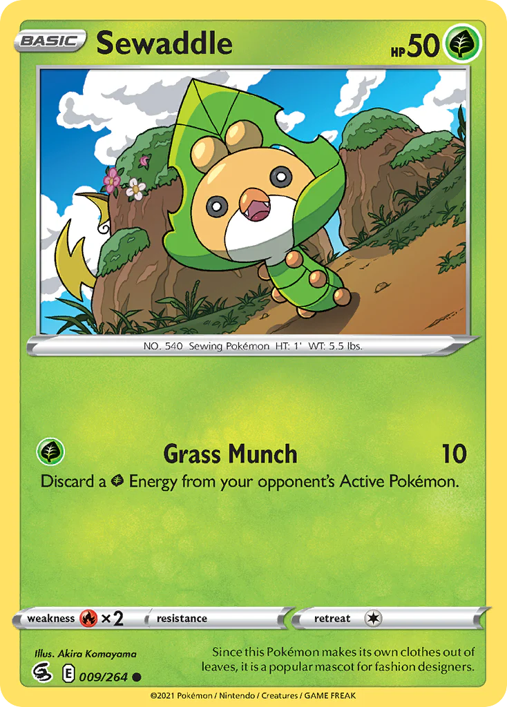 Sewaddle (9/264) - Fusion Strike (FST)