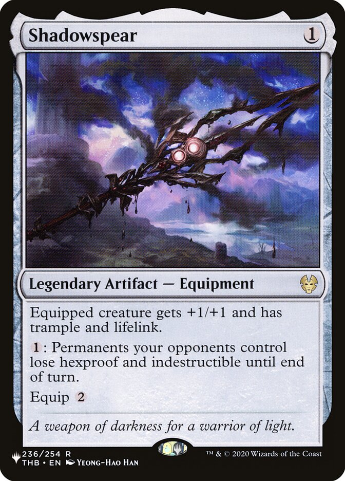 Shadowspear - The List (PLST)