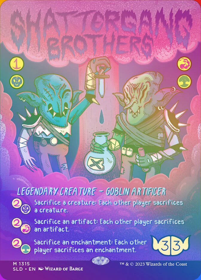 Shattergang Brothers (1315‚òÖ) - [Foil, Borderless] Secret Lair Drop (SLD)