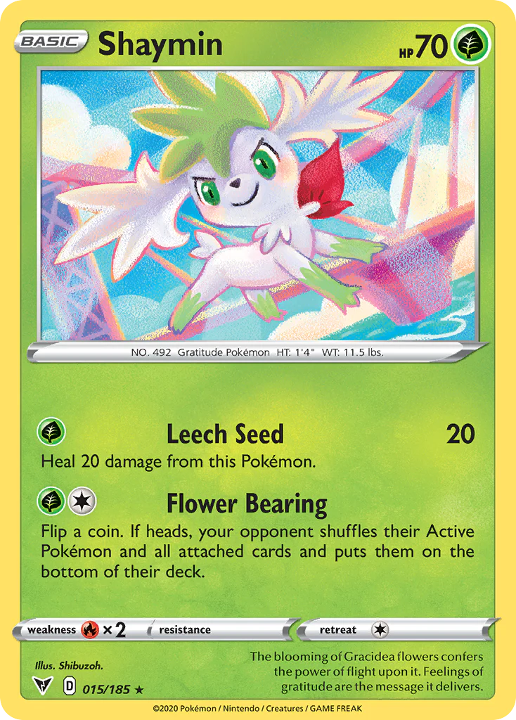 Shaymin (15/185) - [Reverse Holo] Vivid Voltage (VIV)