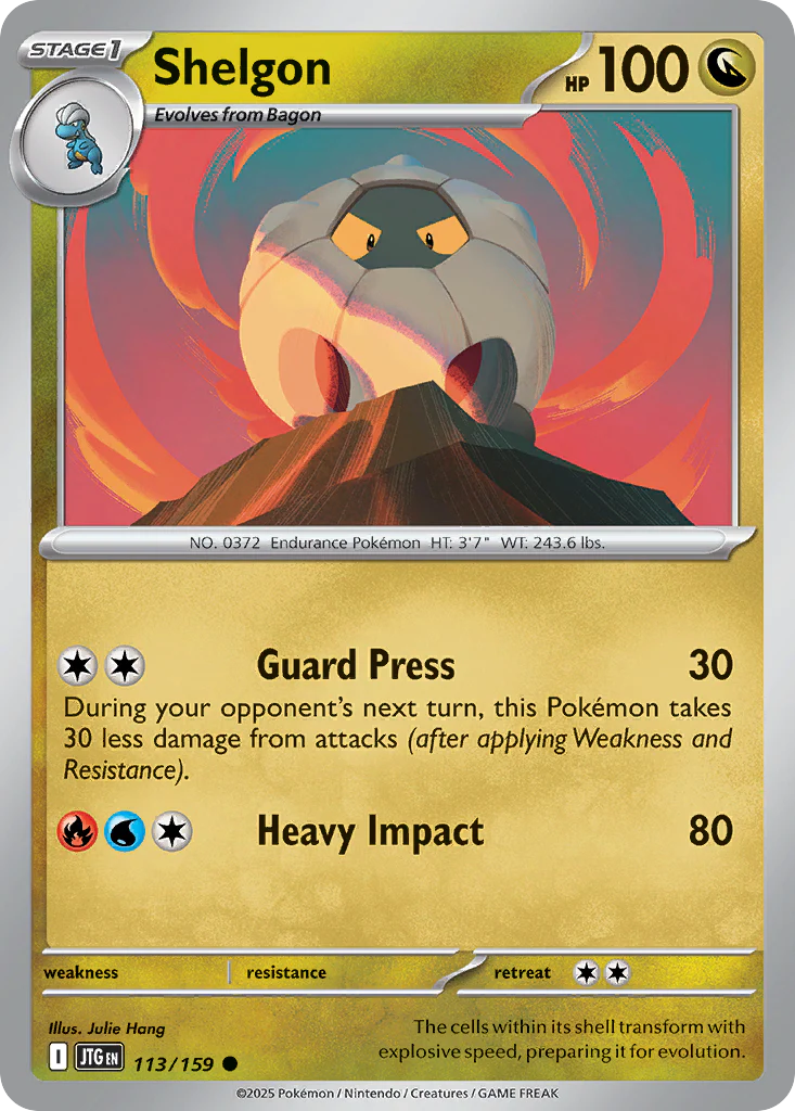 Shelgon (113/159) - [Reverse Holo] Journey Together (JTG)