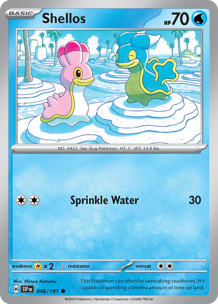 Shellos (46/191) - [Reverse Holo] Surging Sparks (SSP)