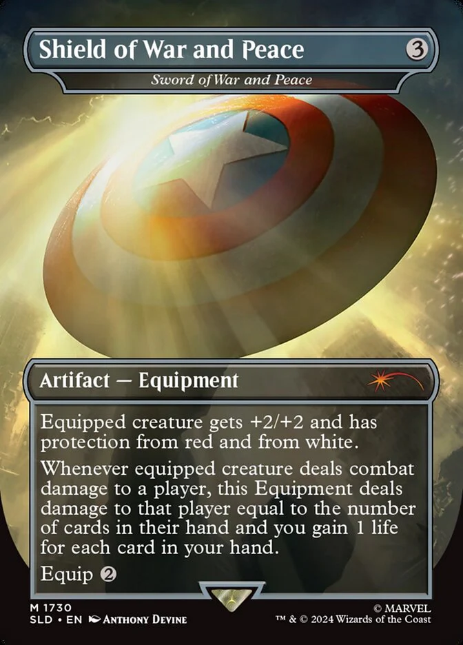Shield of War and Peace - Sword of War and Peace - [Foil, Borderless] Secret Lair Drop (SLD)