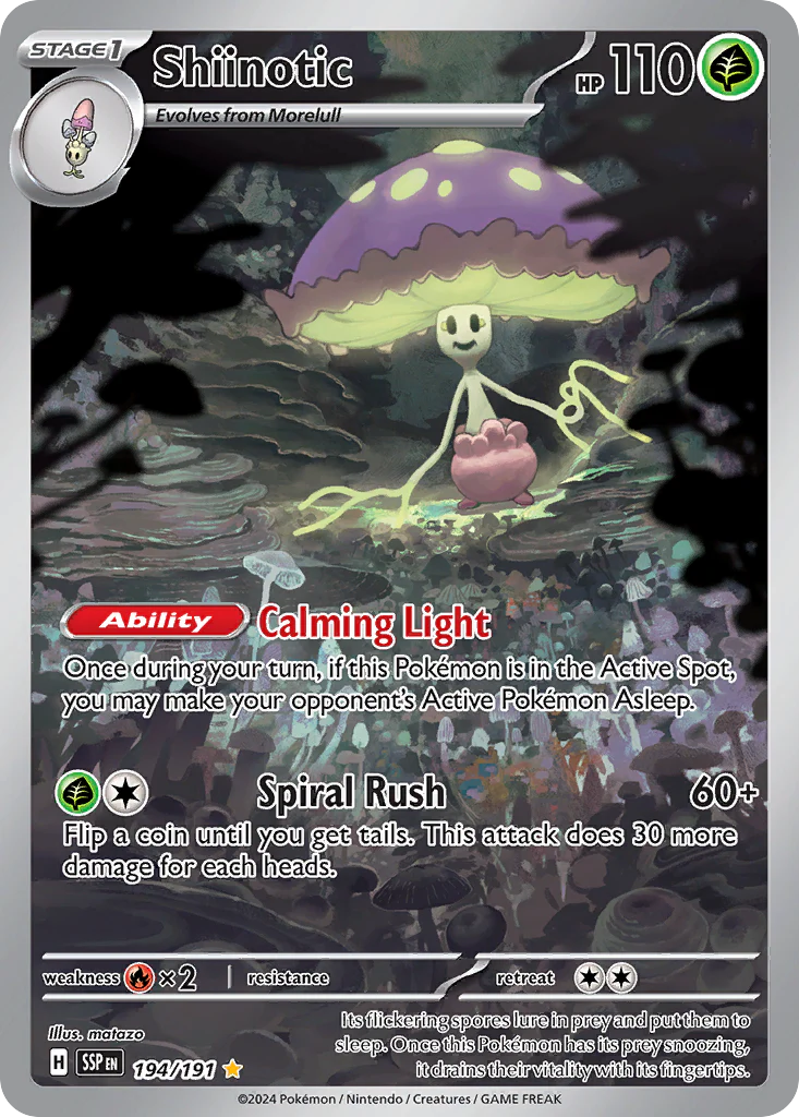 Shiinotic (194/191) - [Illustration Rare] Surging Sparks (SSP)