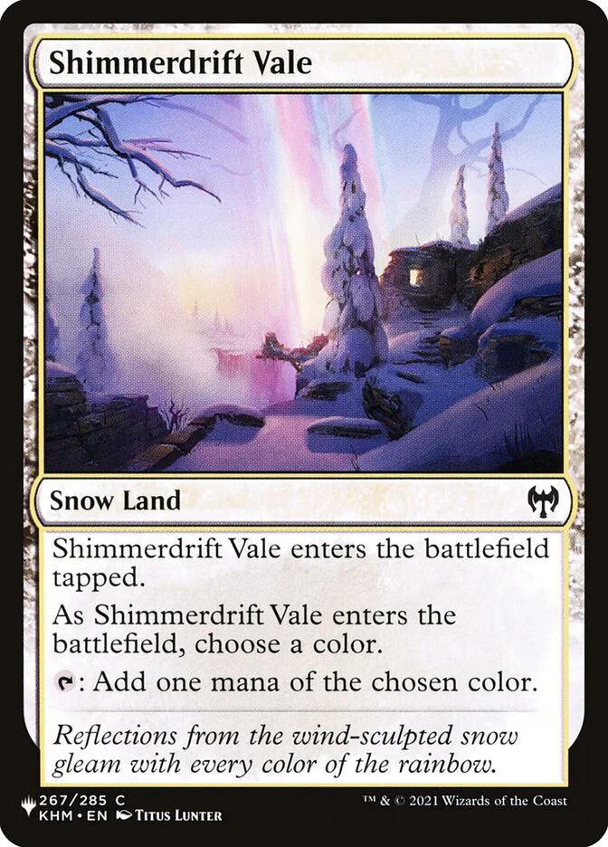 Shimmerdrift Vale - The List (PLST)