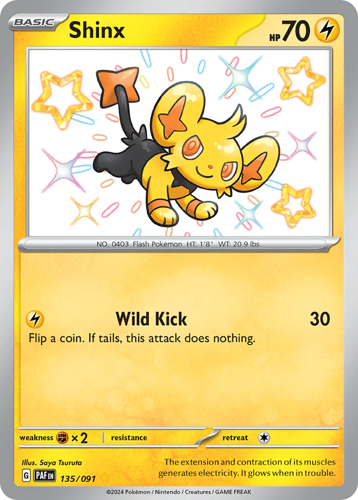 Shinx (135/91) - [Shiny Holo] Paldean Fates (PAF)