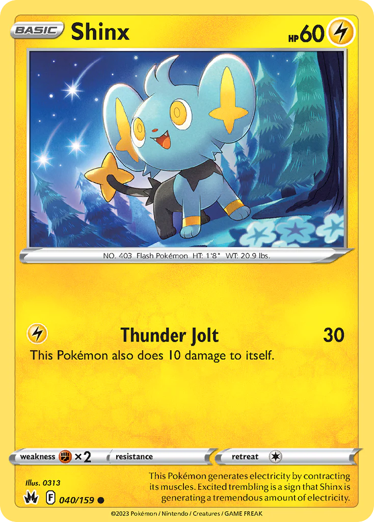 Shinx (40/159) - [Reverse Holo] Crown Zenith (CRZ)