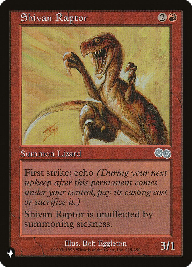 Shivan Raptor - The List (PLST)