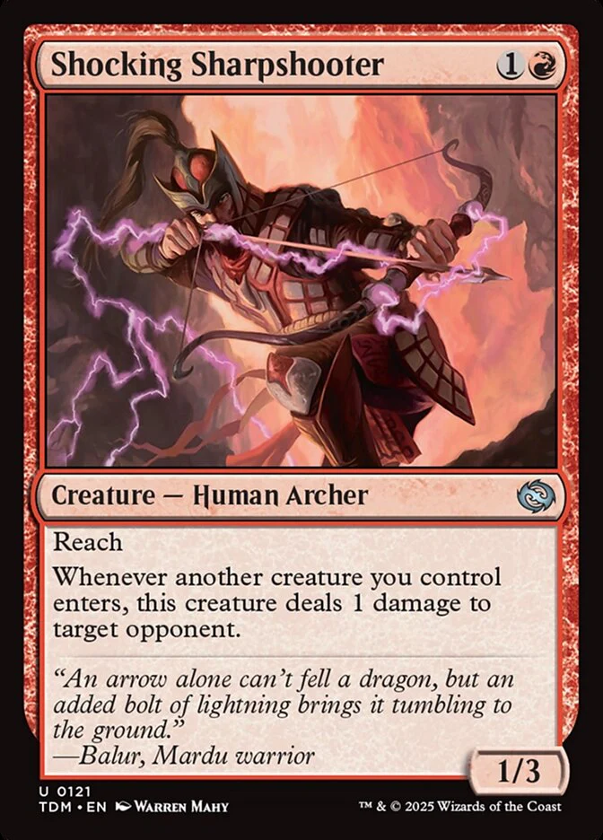 Shocking Sharpshooter (121) - [Foil] Tarkir: Dragonstorm (TDM)