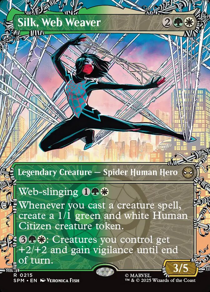 Silk, Web Weaver (215) - [Foil, Showcase] Marvel's Spider-Man (SPM)