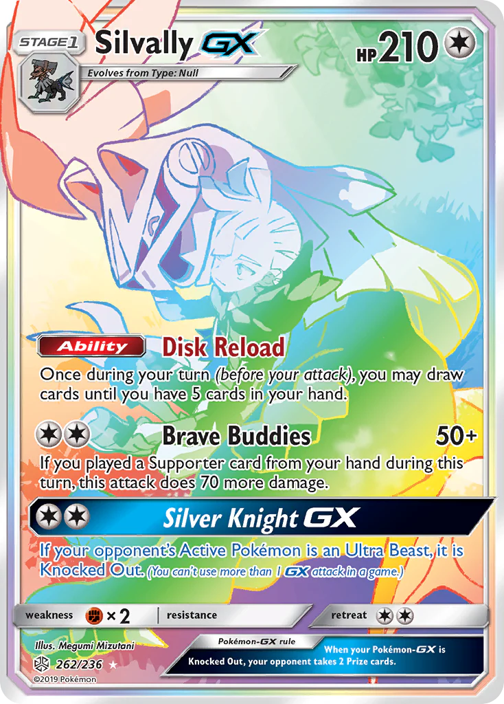 Silvally-GX (262/236) - [Rainbow Holo] Cosmic Eclipse (CEC)