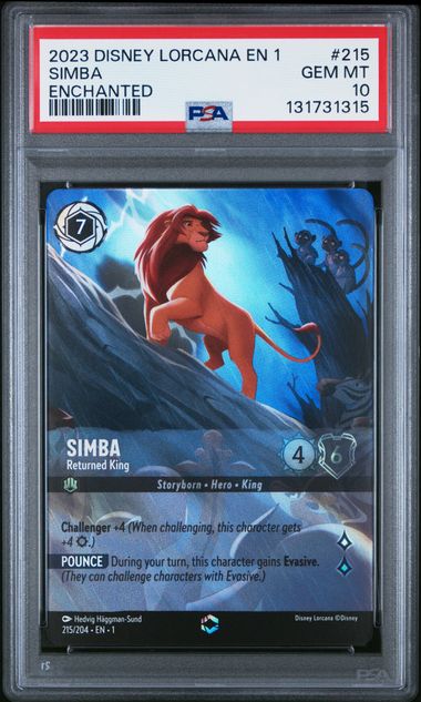 Simba - Returned King (Enchanted) - [Graded PSA 10] The First Chapter (1)
