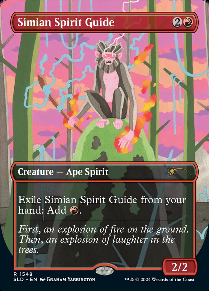 Simian Spirit Guide (1548) - [Borderless] Secret Lair Drop (SLD)