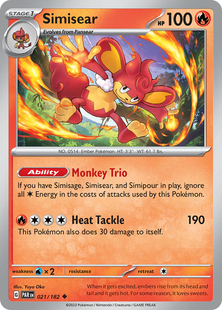 Simisear (21/182) - [Reverse Holo] Paradox Rift (PAR)