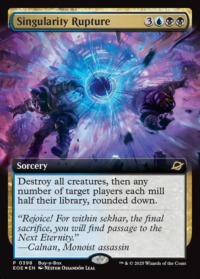 Singularity Rupture (398) - [Foil, Extended Art] Edge of Eternities (EOE)