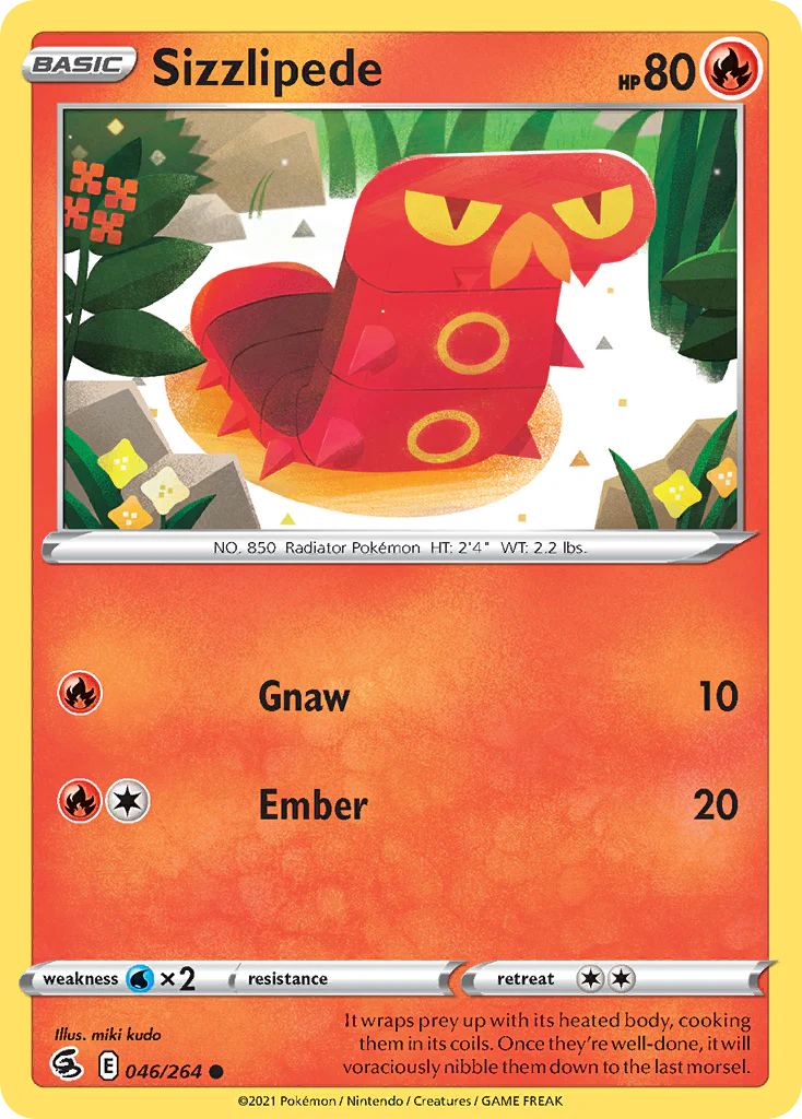 Sizzlipede (46/264) - Fusion Strike (FST)