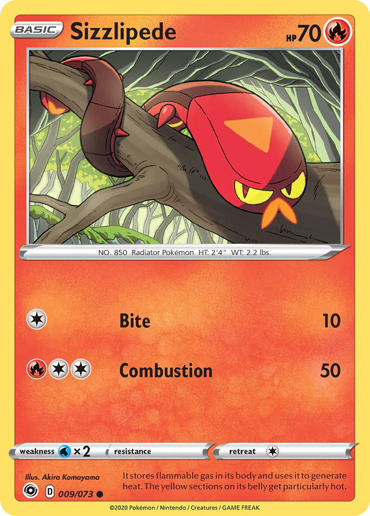 Sizzlipede (9/73) - [Reverse Holo] Champion's Path (CPA)