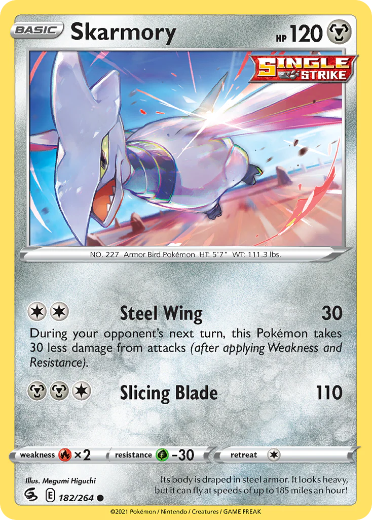 Skarmory (182/264) - [Reverse Holo] Fusion Strike (FST)