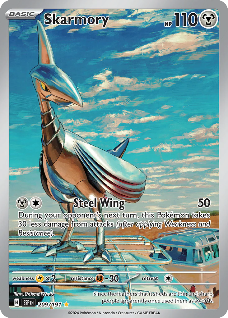 Skarmory (209/191) - [Illustration Rare] Surging Sparks (SSP)