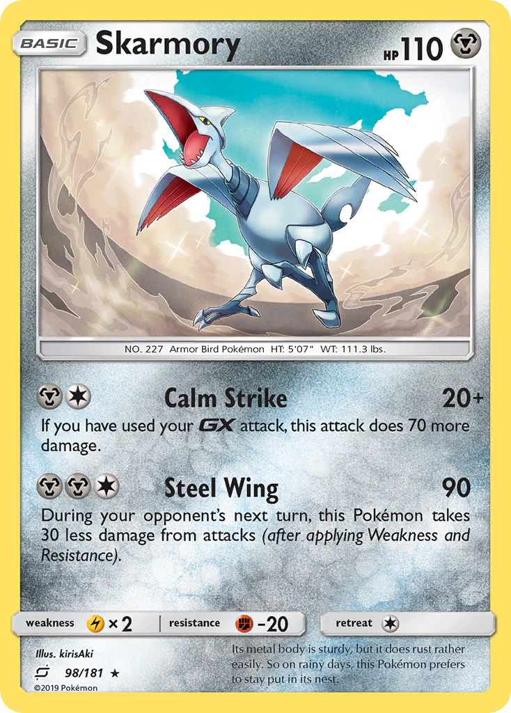Skarmory (98/181) - [Reverse Holo] Team Up (TEU)