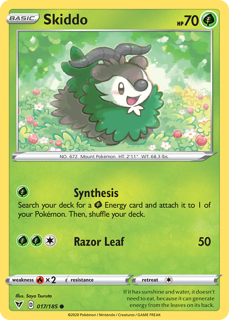 Skiddo (17/185) - [Reverse Holo] Vivid Voltage (VIV)