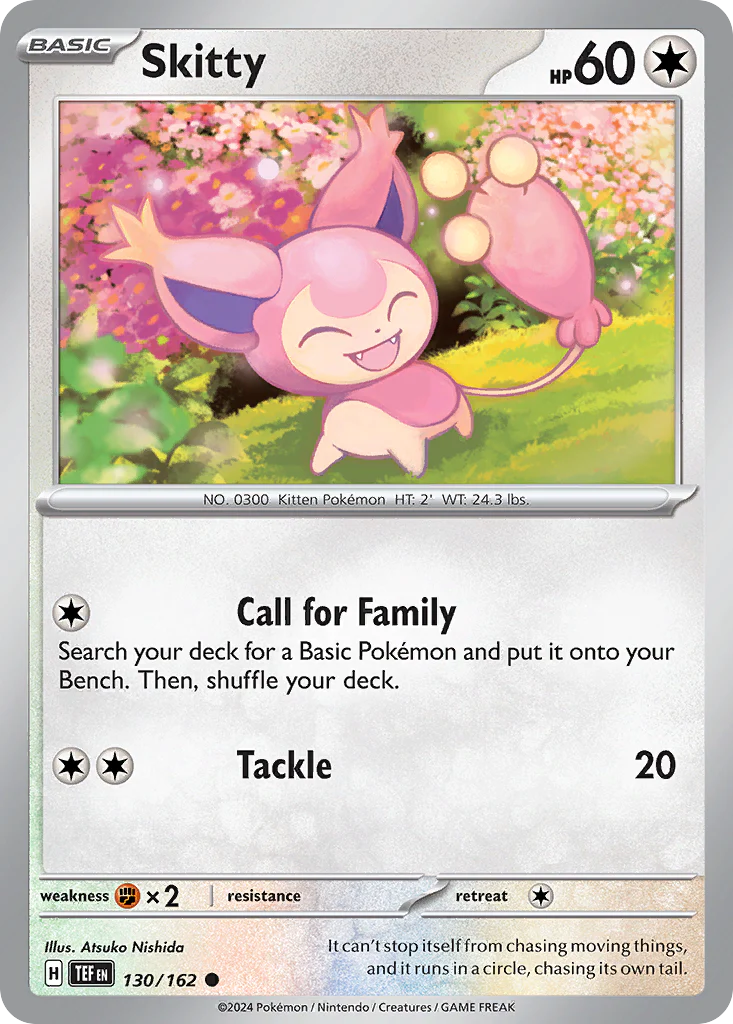 Skitty (130/162) - [Reverse Holo] Temporal Forces (TEF)