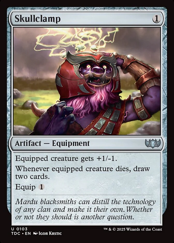 Skullclamp - Tarkir: Dragonstorm Commander (TDC)
