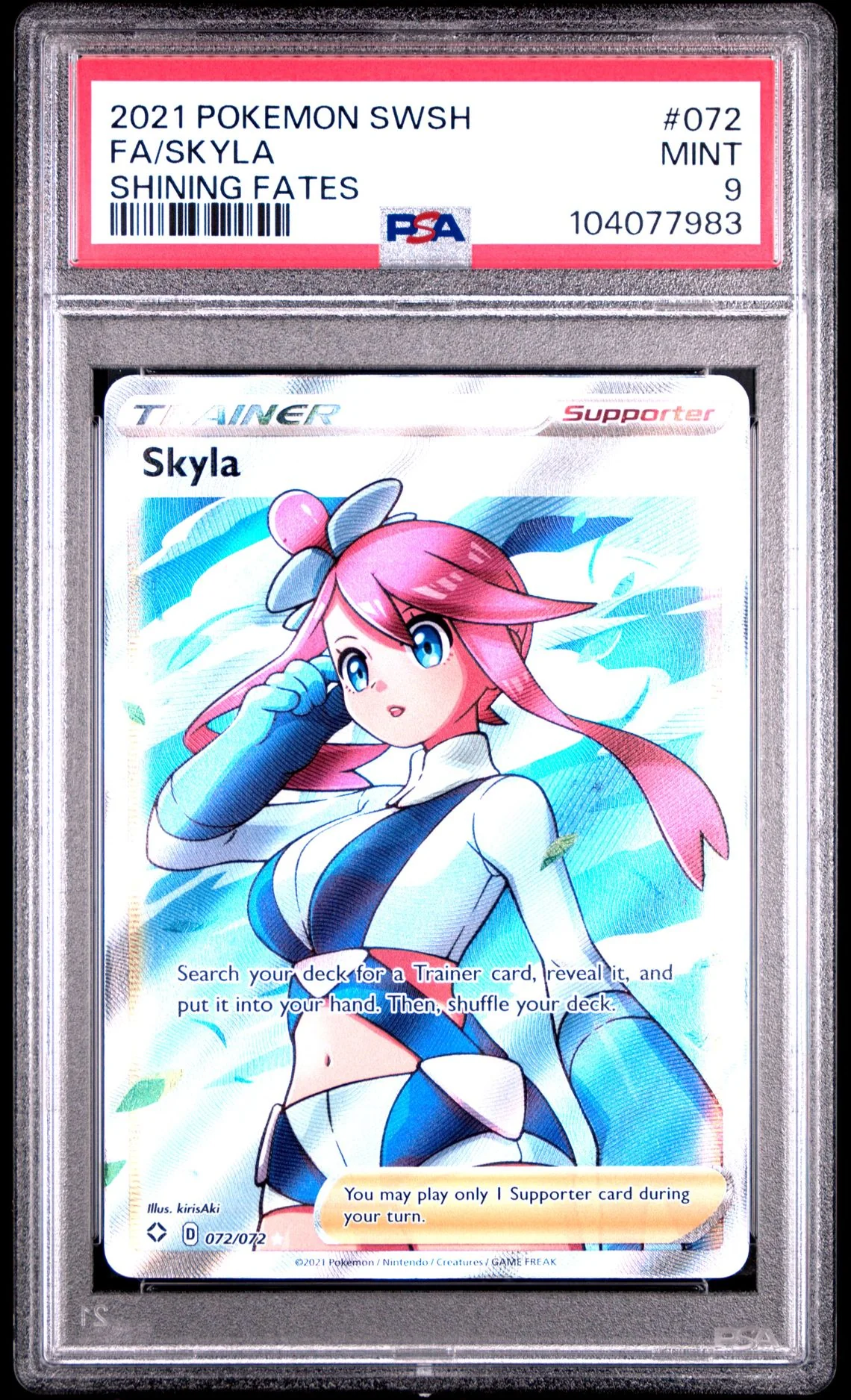 Skyla #072 - [Graded PSA 9] Sword & Shield Shining Fates - Image 2