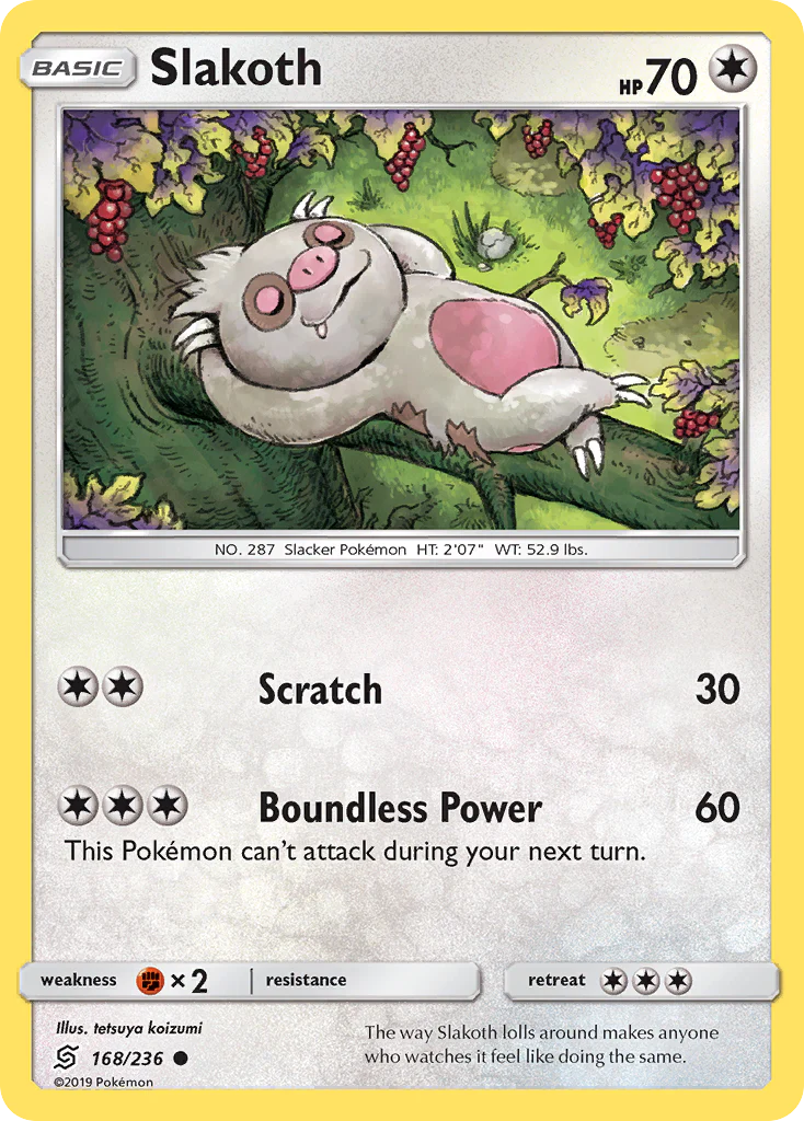 Slakoth (168/236) - [Reverse Holo] Unified Minds (UNM)