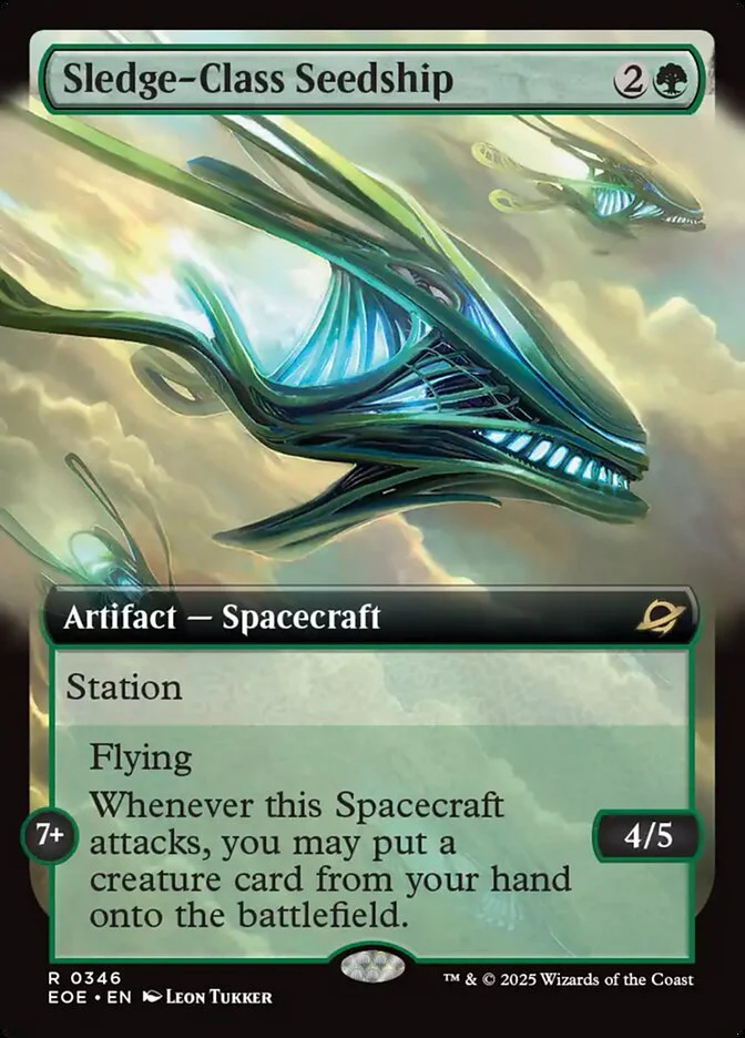 Sledge-Class Seedship (346) - [Foil, Extended Art] Edge of Eternities (EOE)