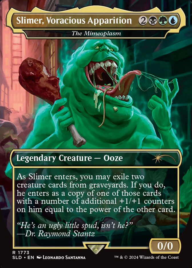 Slimer, Voracious Apparition - The Mimeoplasm - [Borderless] Secret Lair Drop (SLD)