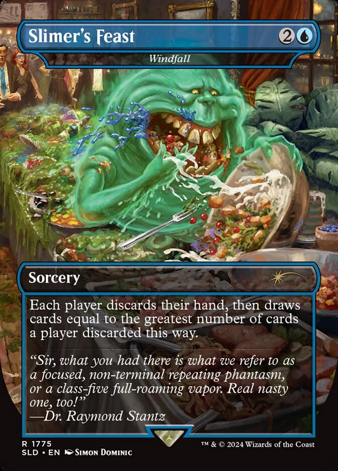 Slimer's Feast - Windfall - [Foil, Borderless] Secret Lair Drop (SLD)