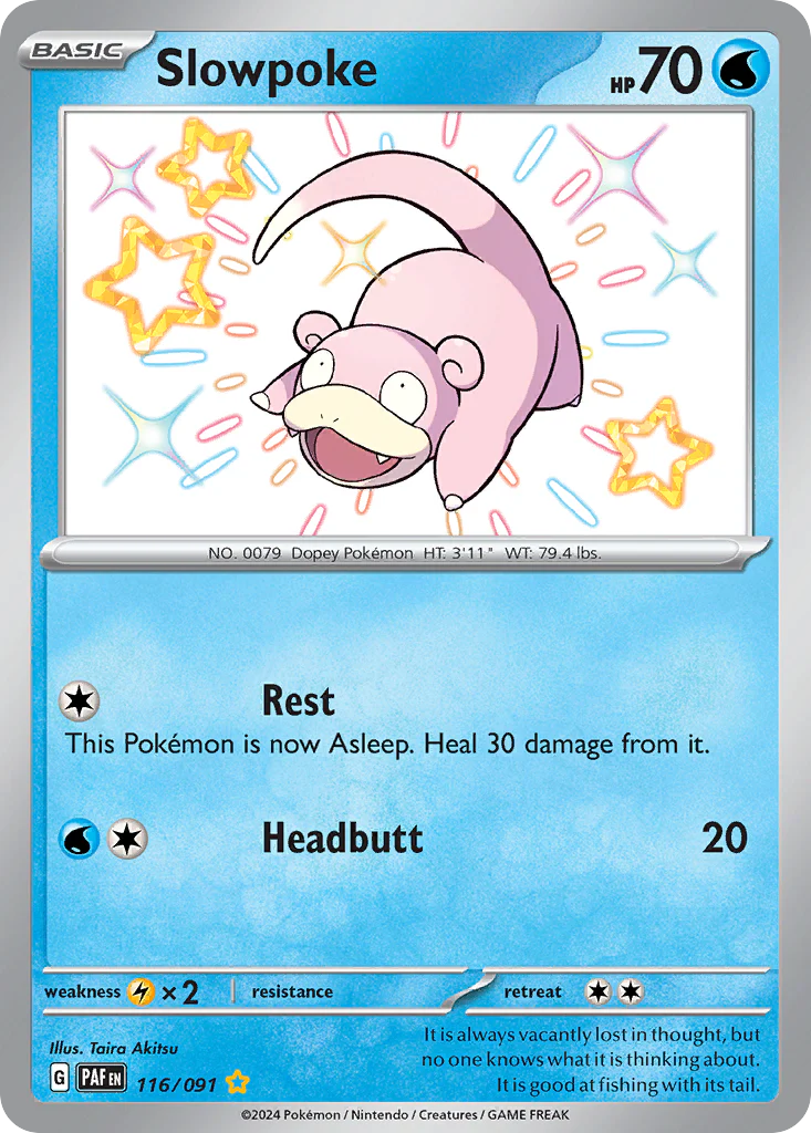 Slowpoke (116/91) - [Shiny Holo] Paldean Fates (PAF)