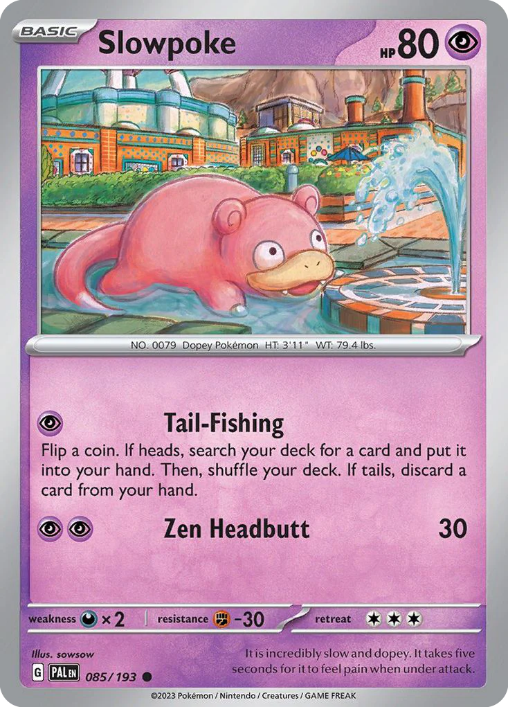 Slowpoke (85/193) - [Reverse Holo] Paldea Evolved (PAL)